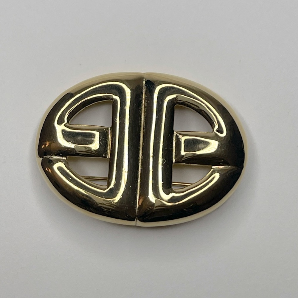 Givenchy GG Logo Vintage  80s Brooch